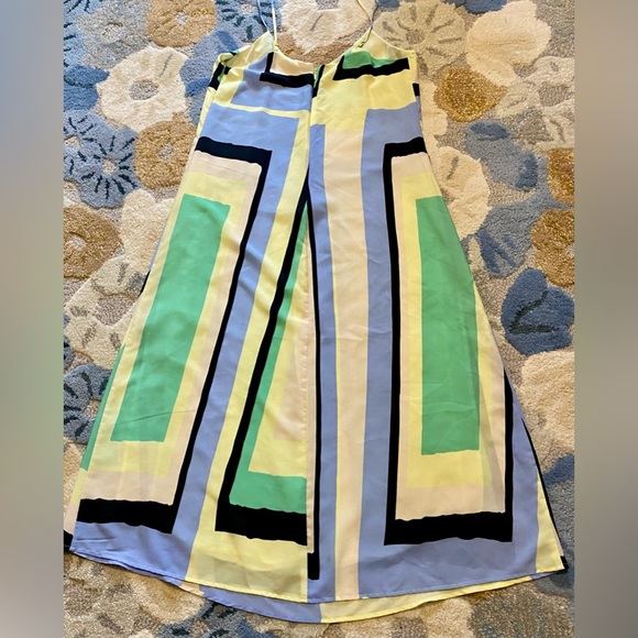 Anthropologie | Flowing Maeve Abstracted Unstructured Maxi Dress in Pastels - Picture 6 of 9